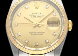 Rolex Datejust 36 16233G (1990) - Champagne dial 36 mm Gold/Steel case