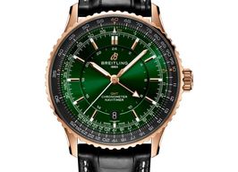 Breitling Navitimer GMT R32310251L1P1 (2024) - Groen wijzerplaat 41mm Roodgoud