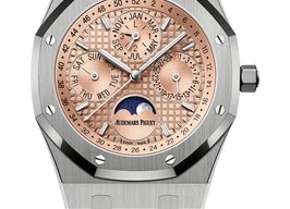Audemars Piguet Royal Oak Perpetual Calendar 26615TI.OO.1220TI.01 (2025) - Pink dial 41 mm Titanium case