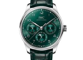 IWC Portuguese Perpetual Calendar IW344207 (2025) - Green dial 42 mm Steel case