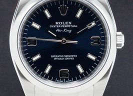 Rolex Oyster Perpetual 34 114200 (2012) - Blauw wijzerplaat 34mm Staal
