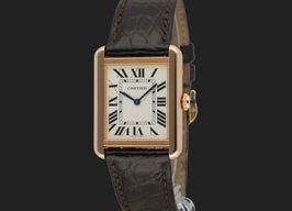 Cartier Tank Solo W5200024 (2020) - Zilver wijzerplaat 31mm Roségoud