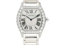 Cartier Tortue 2644 (2006) - Silver dial 28 mm White Gold case