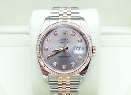 Rolex Datejust 36 116231 (2009) - Grey dial 36 mm Gold/Steel case