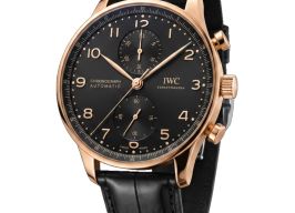 IWC Portuguese Chronograph IW371625 (2026) - Black dial 41 mm Rose Gold case