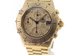 TAG Heuer Vintage 237.406 (Unknown (random serial)) - Gold dial 38 mm Steel case