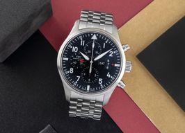 IWC Pilot Chronograph IW377704 (Unknown (random serial)) - Black dial 43 mm Steel case