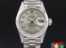 Rolex Lady-Datejust 69179 (1995) - Silver dial 26 mm White Gold case