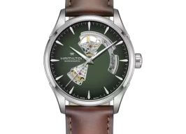 Hamilton Jazzmaster Open Heart H32705560 (2026) - Groen wijzerplaat 42mm Staal