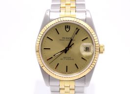 Tudor Prince Date 74033 (1997) - Gold dial 34 mm Gold/Steel case