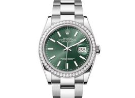 Rolex Datejust 36 126284RBR (2024) - Groen wijzerplaat 36mm Staal