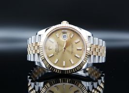 Rolex Datejust 41 126333 (2022) - Champagne dial 41 mm Gold/Steel case