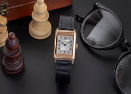 Jaeger-LeCoultre Reverso Classic Small Duetto Q2662430 (Unknown (random serial)) - Silver dial 21 mm Rose Gold case