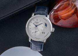 Glashütte Original PanoMaticLunar 1-90-02-42-32-01 (Onbekend (willekeurig serienummer)) - Zilver wijzerplaat 40mm Staal