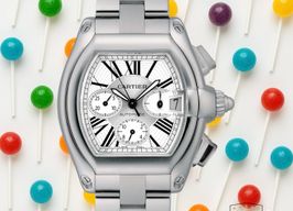 Cartier Roadster 2618 (Unknown (random serial)) - Black dial 40 mm Steel case