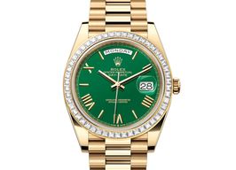 Rolex Day-Date 40 228398TBR-0039 (2024) - Green dial 40 mm Yellow Gold case