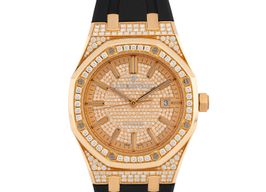 Audemars Piguet Royal Oak Lady 15402OR.ZZ.D003CR.01 (2015) - Diamond dial 41 mm Rose Gold case