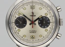 Yema Vintage 7730 (1960) - Silver dial 36 mm Steel case