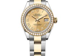 Rolex Lady-Datejust 279383RBR (2025) - Champagne dial 28 mm Gold/Steel case