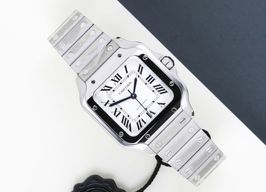 Cartier Santos WSSA0029 (2024) - Silver dial 35 mm Steel case