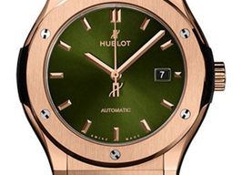 Hublot Classic Fusion 542.OX.8980.RX (2026) - Green dial 42 mm Rose Gold case