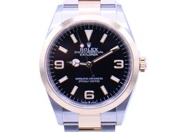 Rolex Explorer 124273 (2024) - Zwart wijzerplaat 36mm Goud/Staal