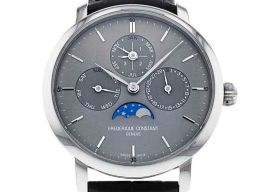 Frederique Constant Manufacture Slimline Perpetual Calendar FC-775G4S6 (2024) - Grijs wijzerplaat 42mm Staal