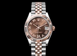 Rolex Datejust 31 278271 (2023) - Brown dial 37 mm Gold/Steel case