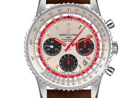 Breitling Navitimer 1 B01 Chronograph AB01219A1G1X2 (2023) - Zilver wijzerplaat 43mm Staal