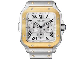 Cartier Santos W2SA0008 (2025) - Wit wijzerplaat 45mm Staal