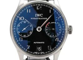 IWC Portuguese Automatic IW500109 (2006) - Zwart wijzerplaat 42mm Staal