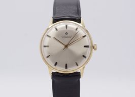 Junghans Vintage Unknown (Unknown (random serial)) - Silver dial 34 mm Yellow Gold case
