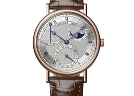 Breguet Classique 7137BR/15/9VU (2024) - Zilver wijzerplaat 39mm Roségoud