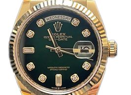 Rolex Day-Date 36 128238 (2023) - Green dial 36 mm Yellow Gold case