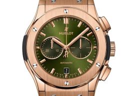 Hublot Classic Fusion Chronograph 541.OX.8980.RX (2023) - Green dial 42 mm Rose Gold case