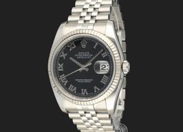 Rolex Datejust 36 116234 (2009) - Black dial 36 mm Steel case
