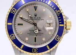 Rolex Submariner Date 16613 (1999) - Champagne dial 40 mm Gold/Steel case