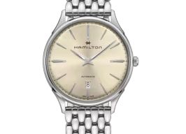 Hamilton Jazzmaster Thinline H38525111 (2025) - Beige wijzerplaat 40mm Staal