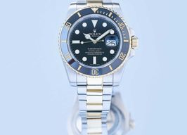 Rolex Submariner Date 116613LN (2015) - Black dial 40 mm Gold/Steel case