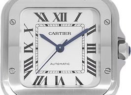 Cartier Santos WSSA0029 (Unknown (random serial)) - Silver dial 35 mm Steel case