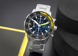 IWC Aquatimer Chronograph IW376708 (Onbekend (willekeurig serienummer)) - Zwart wijzerplaat 44mm Staal