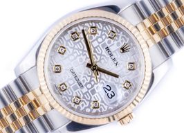 Rolex Datejust 36 116233 (2006) - Zilver wijzerplaat 36mm Goud/Staal