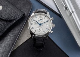 IWC Portuguese Chronograph IW390302 (Unknown (random serial)) - Silver dial 42 mm Steel case