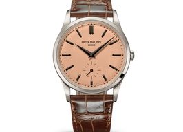 Patek Philippe Calatrava 6196P-001 (2025) - Roze wijzerplaat 38mm Platina