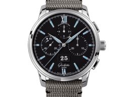 Glashütte Original Senator Chronograph Panorama Date 1-37-01-03-02-36 (2026) - Black dial 42 mm Steel case