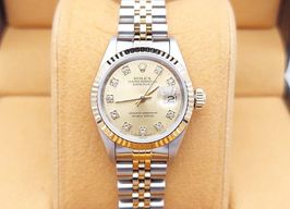 Rolex Lady-Datejust 69173 (1992) - Champagne wijzerplaat 26mm Goud/Staal