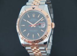 Rolex Datejust Turn-O-Graph 116264 (2006) - Black dial 36 mm Gold/Steel case