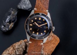 Oris Divers Sixty Five 01 733 7720 4388-Set LS (Onbekend (willekeurig serienummer)) - Bruin wijzerplaat 42mm Staal