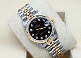 Rolex Datejust 31 68273 (1995) - Black dial 31 mm Gold/Steel case