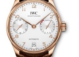 IWC Portuguese Automatic IW500701 (2023) - Silver dial 42 mm Rose Gold case